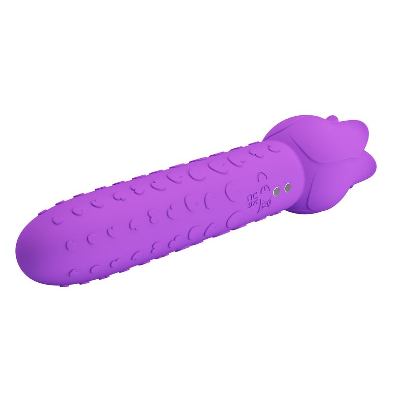 PRETTY LOVE - DANNELL UPPLADDNINGSBAR ORAL OCH KLITORISSTIMULERANDE VIBRATOR LILA