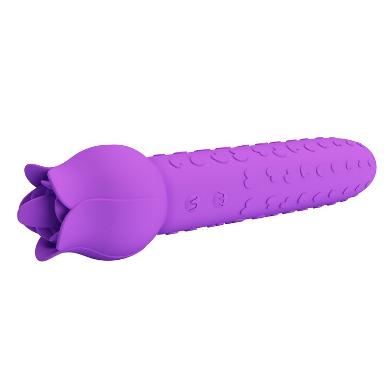 PRETTY LOVE - DANNELL UPPLADDNINGSBAR ORAL OCH KLITORISSTIMULERANDE VIBRATOR LILA