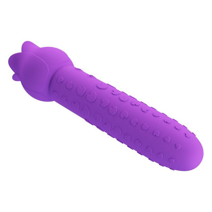 PRETTY LOVE - DANNELL UPPLADDNINGSBAR ORAL OCH KLITORISSTIMULERANDE VIBRATOR LILA