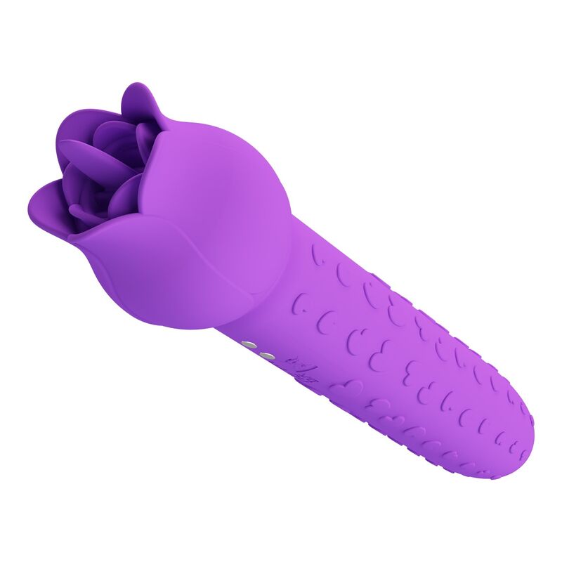 PRETTY LOVE - DANNELL UPPLADDNINGSBAR ORAL OCH KLITORISSTIMULERANDE VIBRATOR LILA