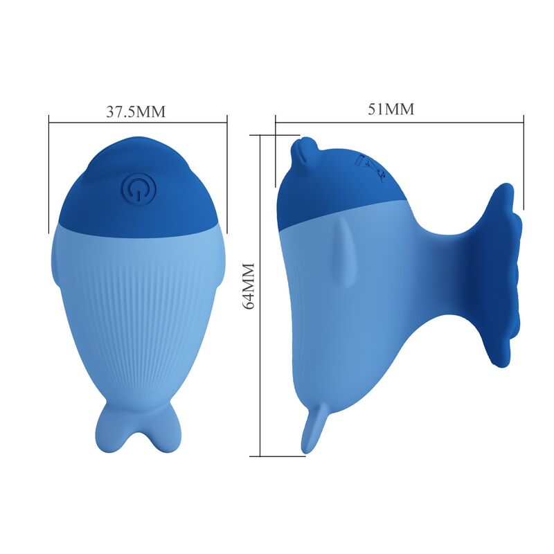 PRETTY LOVE - DOLPHIN MINI USB-UPPLADDNINGSBAR VIBRATOR