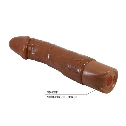 PRETTY LOVE - DONALD REALISTISK VIBRATOR 19,5 CM Ø 4 CM BRUN