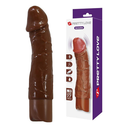 PRETTY LOVE - DONALD REALISTISK VIBRATOR 19,5 CM Ø 4 CM BRUN