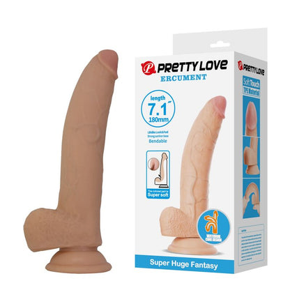 PRETTY LOVE - ELLCUMENT REALISTISK FLEXIBEL DILDO 18 CM Ø 4,5 CM TPE NATURLIG