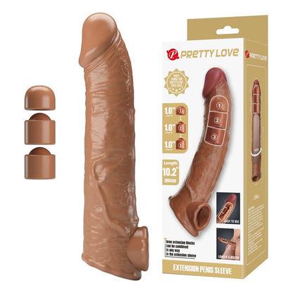PRETTY LOVE - JUSTERBAR PENISFÖRLÄNGARE 26 CM Ø 4 CM NATURLIG