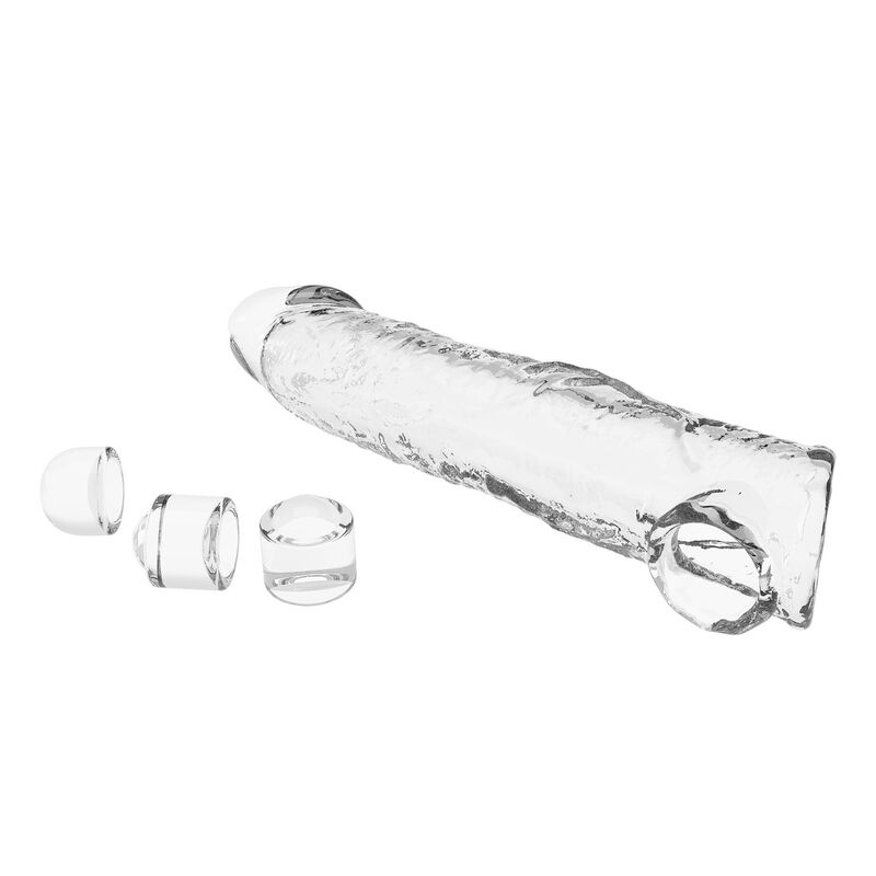 PRETTY LOVE - JUSTERBAR PENISFÖRLÄNGARE 26 CM Ø 4 CM TRANSPARENT