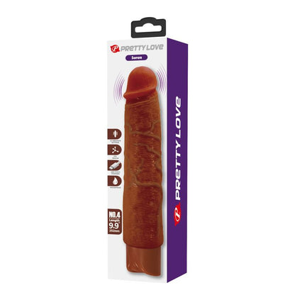 PRETTY LOVE - GAVIN REALISTISK VIBRATOR 25 CM Ø 5 CM BRUN