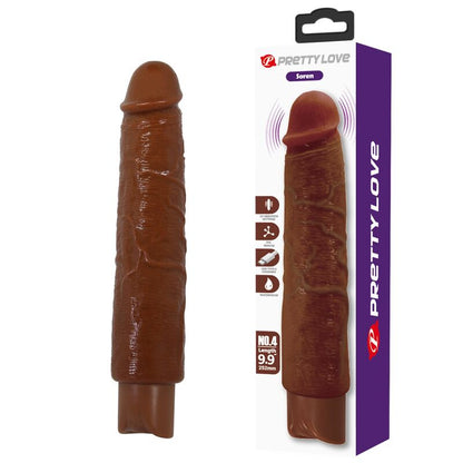 PRETTY LOVE - GAVIN REALISTISK VIBRATOR 25 CM Ø 5 CM BRUN