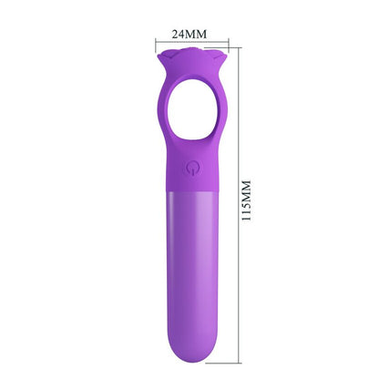 PRETTY LOVE - GIANA RECHARGEABLE MINI VIBRATOR MASSAGER PURPLE