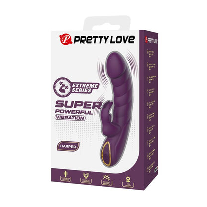 PRETTY LOVE - HARPER UPPLADDNINGBAR KANINVIBRATOR 10 FUNKTIONER LILA
