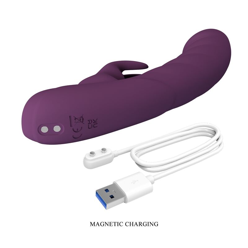 PRETTY LOVE - HARPER UPPLADDNINGBAR KANINVIBRATOR 10 FUNKTIONER LILA