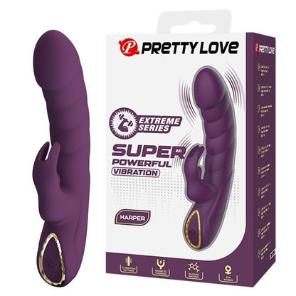 PRETTY LOVE - HARPER UPPLADDNINGBAR KANINVIBRATOR 10 FUNKTIONER LILA