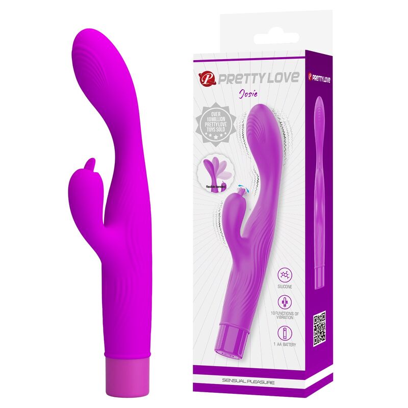 PRETTY LOVE - JENE DUAL STIMULATION G-PUNKTS- OCH KLITORISVIBRATOR LILA