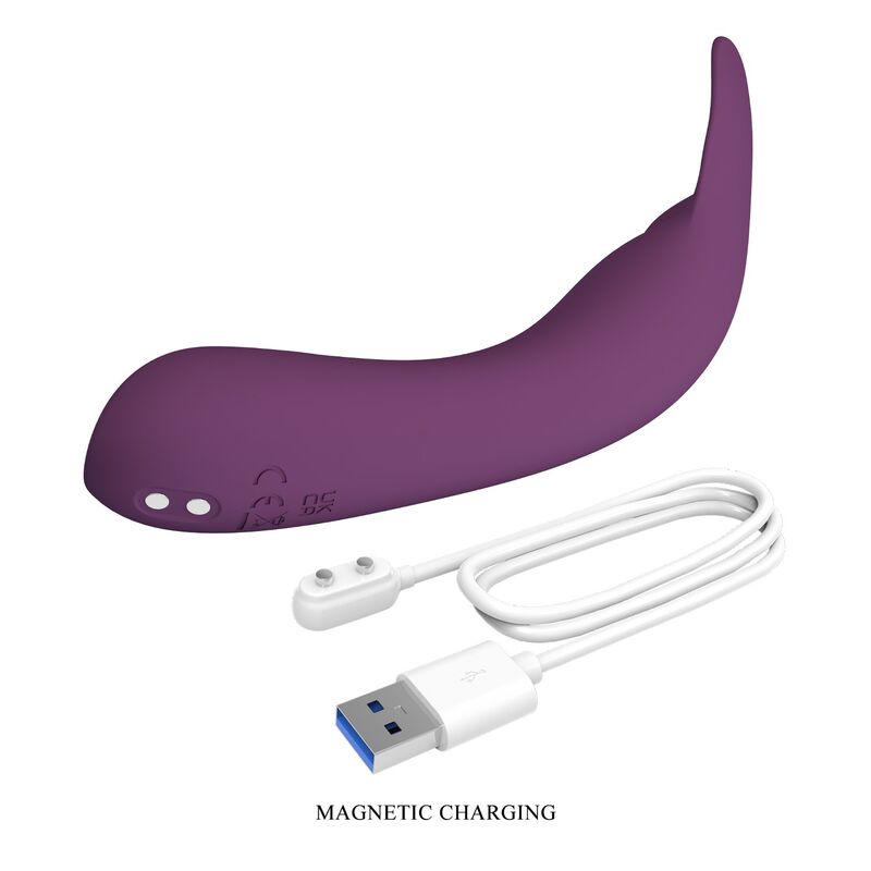PRETTY LOVE - KENYELL UPPLADDNINGBAR VIBRATOR 10 FUNKTIONER LILA