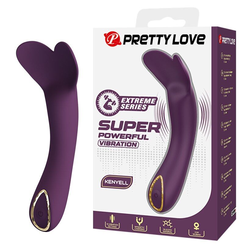 PRETTY LOVE - KENYELL UPPLADDNINGBAR VIBRATOR 10 FUNKTIONER LILA