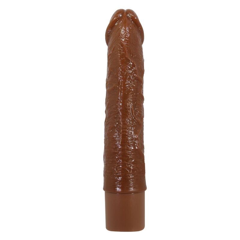 PRETTY LOVE - LEONARDO REALISTISK VIBRATOR 20 CM Ø 4 CM BRUN