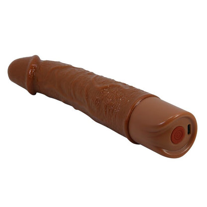 PRETTY LOVE - LEONARDO REALISTISK VIBRATOR 20 CM Ø 4 CM BRUN