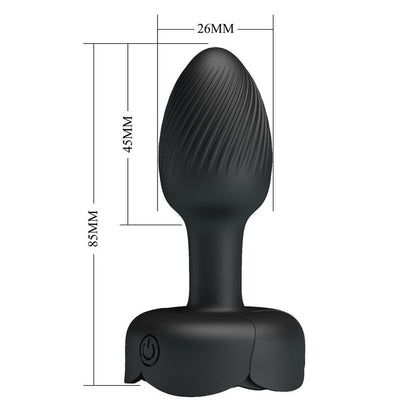 PRETTY LOVE – UPPLADDNINGBAR VIBRERANDE ANALPLUGG 10 LÄGEN SVART