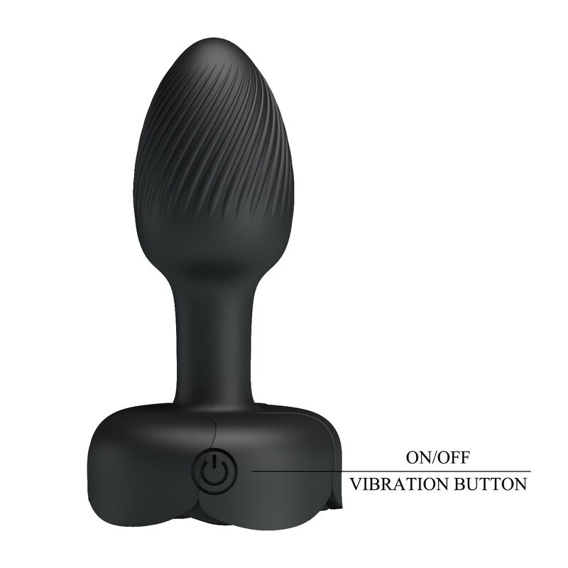 PRETTY LOVE – UPPLADDNINGBAR VIBRERANDE ANALPLUGG 10 LÄGEN SVART