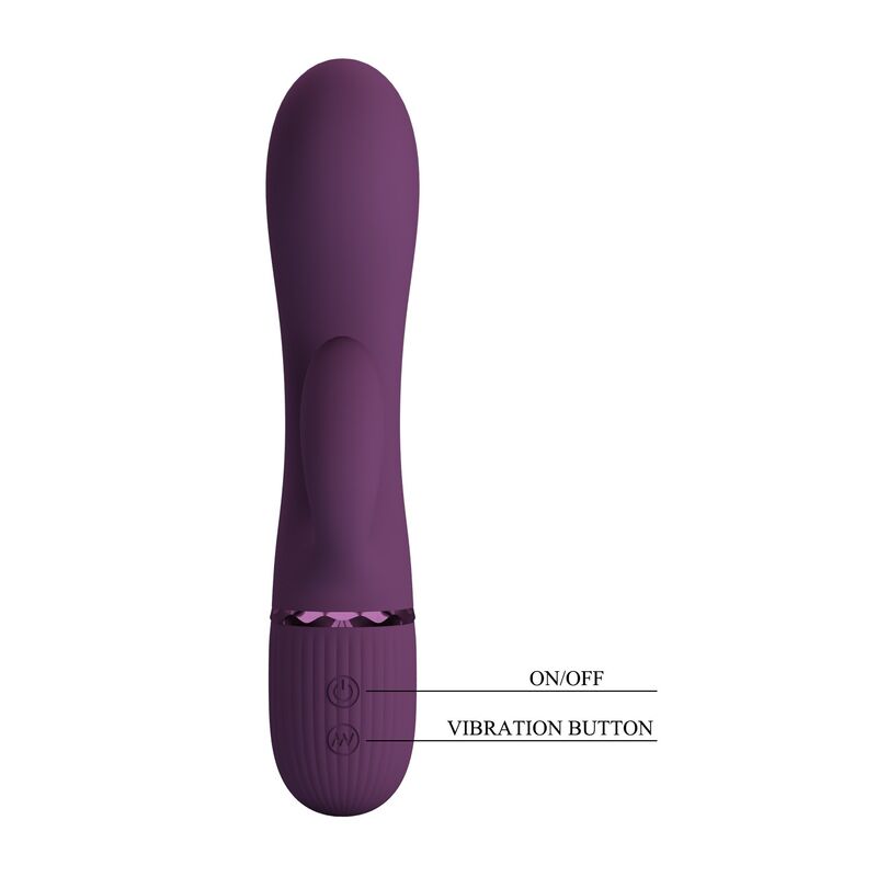 PRETTY LOVE - MARGIE UPPLADDNINGBAR KANINVIBRATOR 10 FUNKTIONER LILA