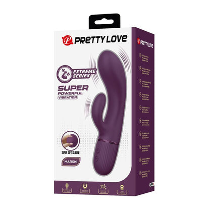 PRETTY LOVE - MARGIE UPPLADDNINGBAR KANINVIBRATOR 10 FUNKTIONER LILA