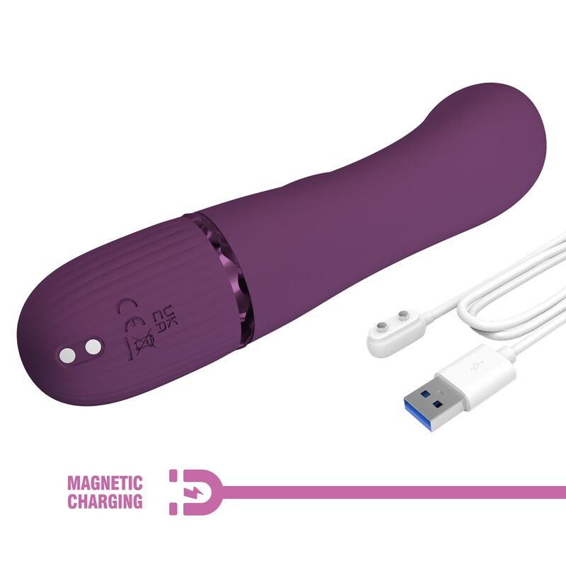 PRETTY LOVE - MARGIE UPPLADDNINGBAR KANINVIBRATOR 10 FUNKTIONER LILA