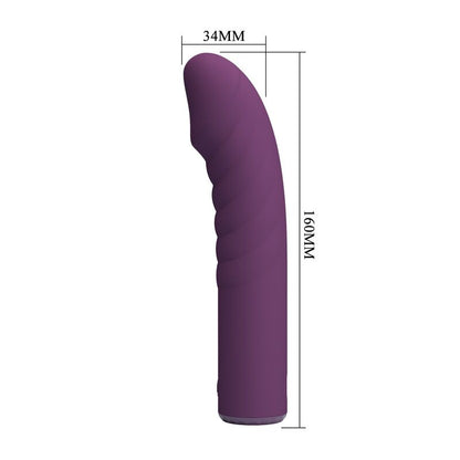 PRETTY LOVE - RYLAND RECHARGEABLE VIBRATOR 10 FUNCTIONS PURPLE