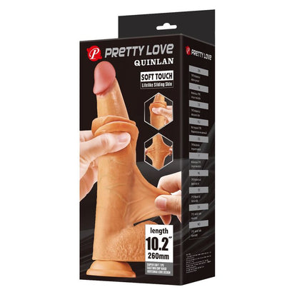 PRETTY LOVE - QUINLAN REALISTIC DILDO 26 CM Ø 5.5 CM NATURAL