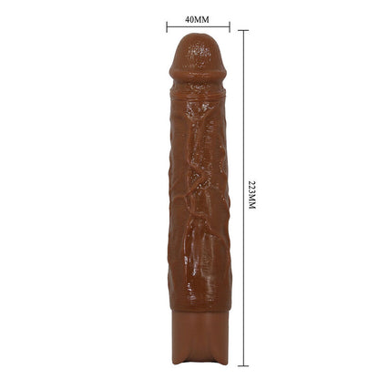 PRETTY LOVE - OWEN REALISTISK VIBRATOR 22,5 CM Ø 4,5 CM BRUN