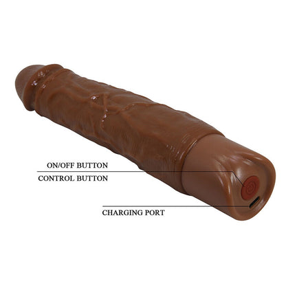 PRETTY LOVE - OWEN REALISTISK VIBRATOR 22,5 CM Ø 4,5 CM BRUN