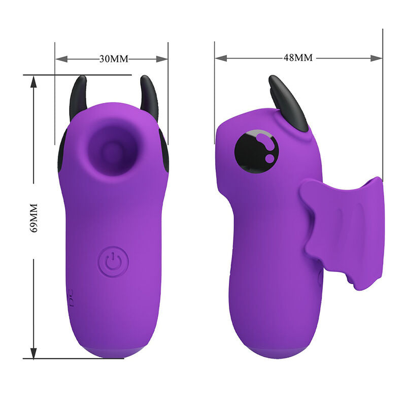 PRETTY LOVE - MAGIC DEVIL PURPLE RECHARGEABLE FINGER STIMULATOR