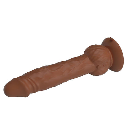 PRETTY LOVE - EREN STÖTANDE VIBRERANDE DILDO 20,5 CM Ø 4,5 CM BRUN