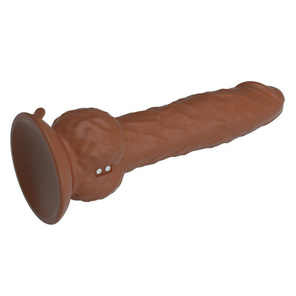PRETTY LOVE - EREN STÖTANDE VIBRERANDE DILDO 20,5 CM Ø 4,5 CM BRUN