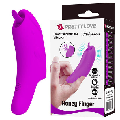 PRETTY LOVE - PETERSON HONEY FINGER UPPLADDNINGBAR FINGERVIBRATOR LILA
