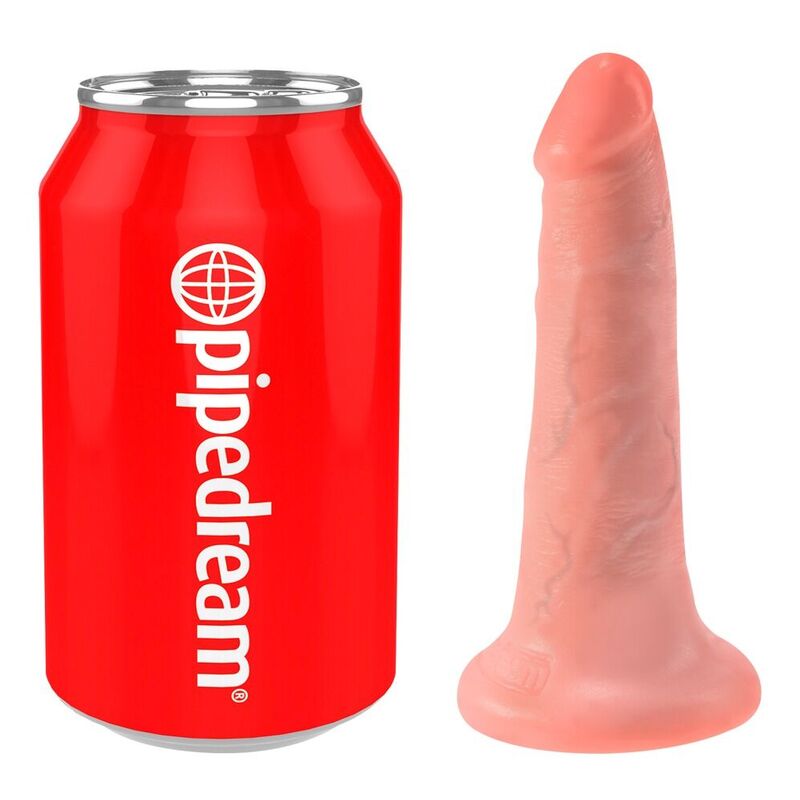 KING COCK - DILDO WITH KUKKULOR 14 CM KÖTT