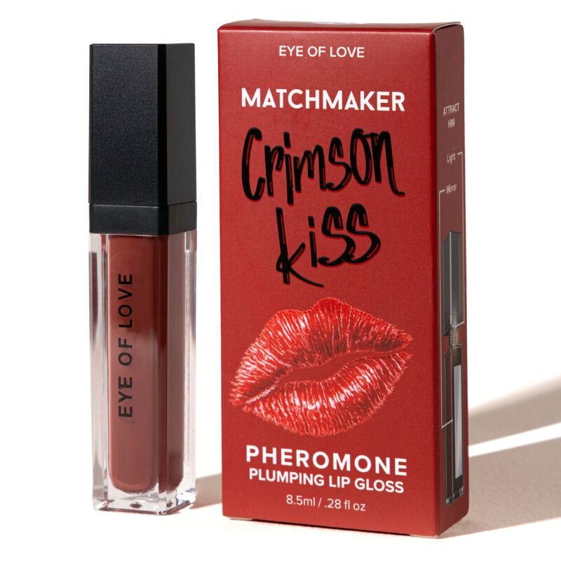 EYE OF LOVE - MATCHMAKER CRIMSON KISS RÖTT LÄPPGLANS MED VOLYMEFFEKT OCH FEROMONER 8,5 ML
