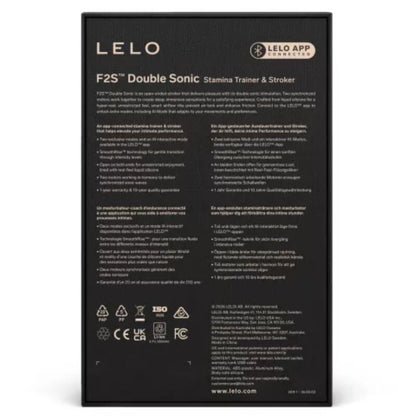 LELO - F2S DUBBEL SONISK MASKULIN ONANATOR MED DUBBEL SONISK STIMULERING TURKOS