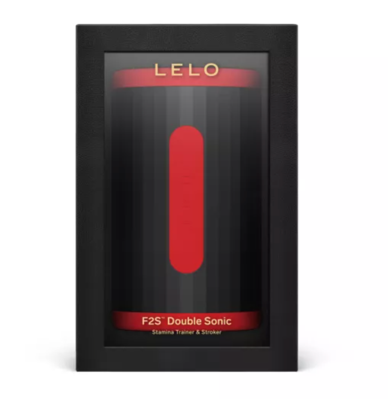 LELO - F2S DUBBEL SONISK MANLIG ONANATOR MED DUBBEL SONISK STIMULERING RÖD