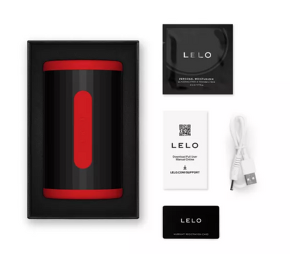 LELO - F2S DUBBEL SONISK MANLIG ONANATOR MED DUBBEL SONISK STIMULERING RÖD