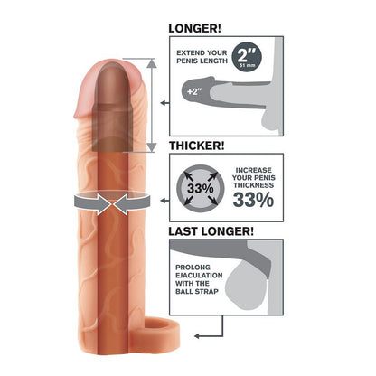 FANTASY X- TENSIONS - PERFECT 2 EXTENSION BALL STRAP SKIN - Kink&Play