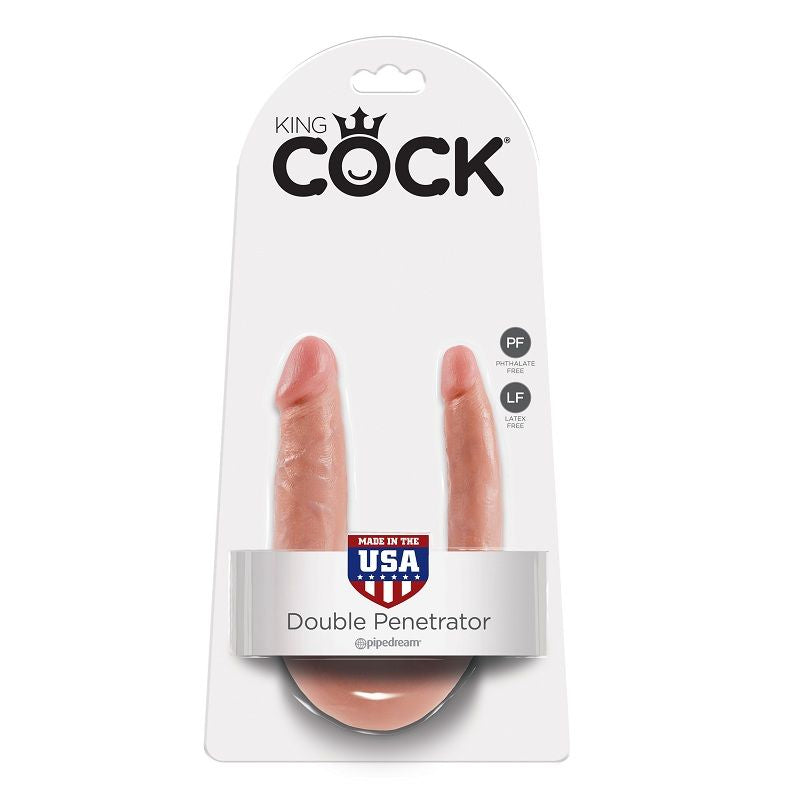 KING COCK - U-FORMAD LITEN DUBBEL TRUBBEL KÖTT 12.7 CM