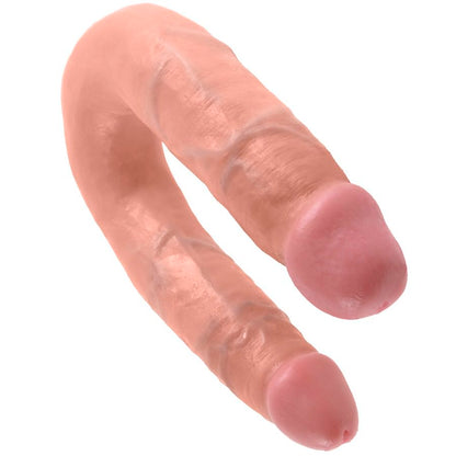 KING COCK - U-FORMAD MELLAN STORLEK DUBBELT RUFFIG HUD 13.9 CM