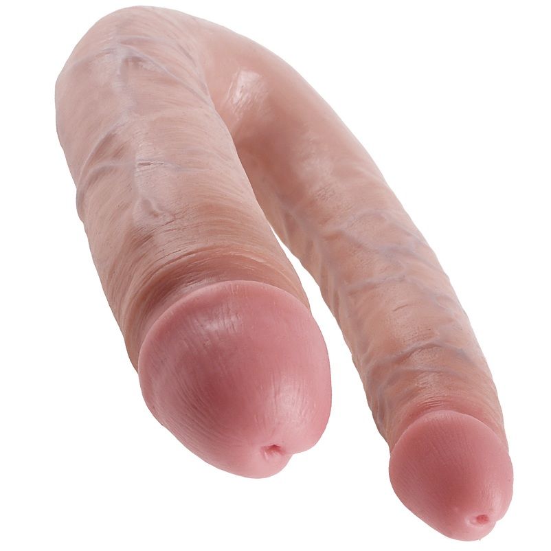 KING COCK - U-FORMAD STOR DUBBEL BESVÄR KÖTT 17,8 CM
