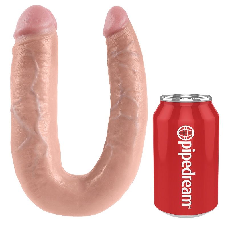 KING COCK - U-FORMAD STOR DUBBEL BESVÄR KÖTT 17,8 CM