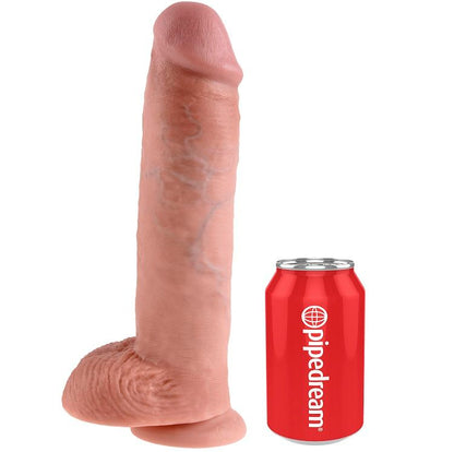 KING COCK - 11 DILDO HUD MED KUKBOLLAR 28 CM