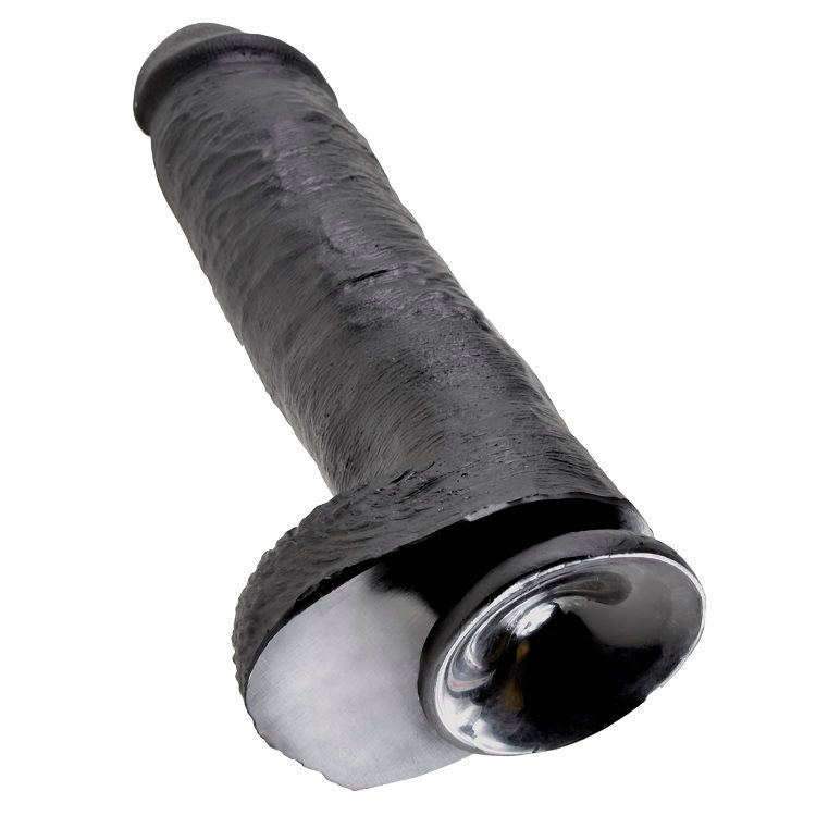 KING COCK - DILDO SVART MED KULOR 28 CM