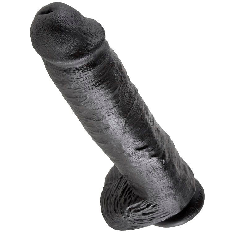 KING COCK - DILDO SVART MED KULOR 28 CM