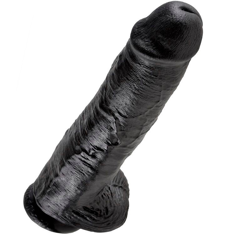 KING COCK - DILDO SVART MED KULOR 28 CM