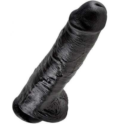 KING COCK - DILDO SVART MED KULOR 28 CM
