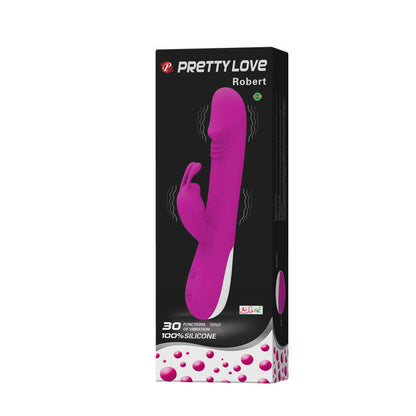 PRETTY LOVE - FLIRTATION ROBERT VIBRATOR WITH CLITORIS STIMULATOR - Kink&Play